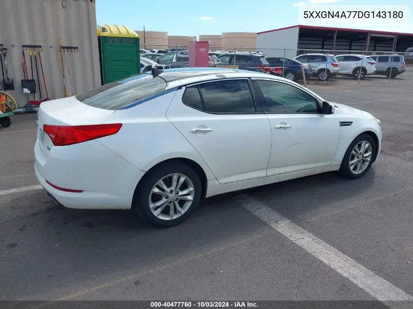 2013 Kia Optima Ex VIN: 5XXGN4A77DG143180 Lot: 40477760