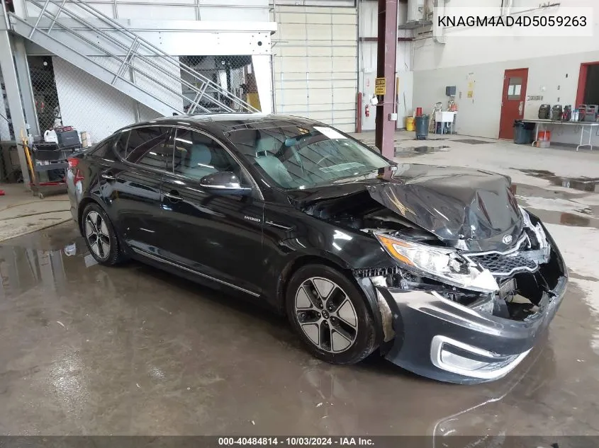 2013 Kia Optima Hybrid Ex VIN: KNAGM4AD4D5059263 Lot: 40484814