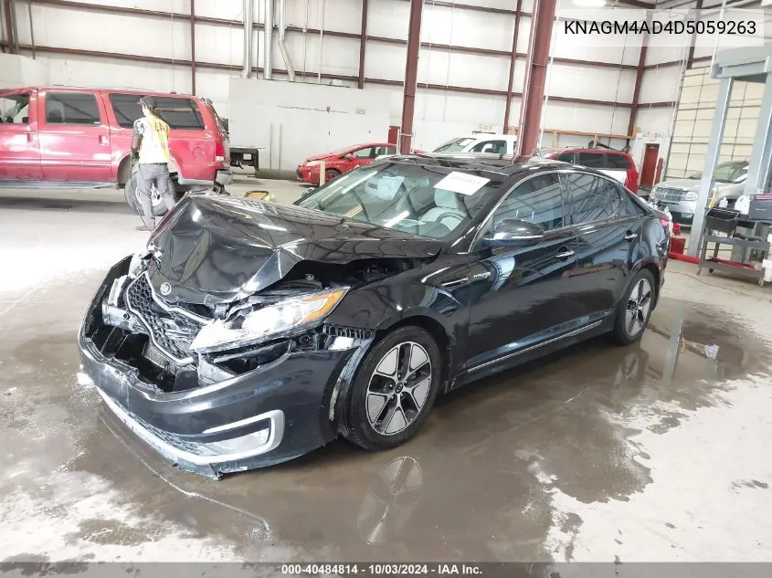 2013 Kia Optima Hybrid Ex VIN: KNAGM4AD4D5059263 Lot: 40484814