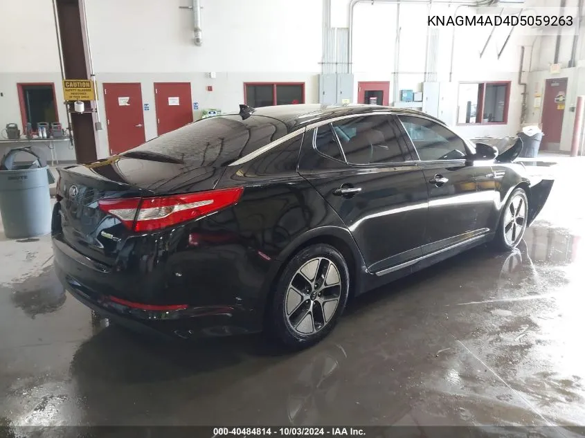 2013 Kia Optima Hybrid Ex VIN: KNAGM4AD4D5059263 Lot: 40484814