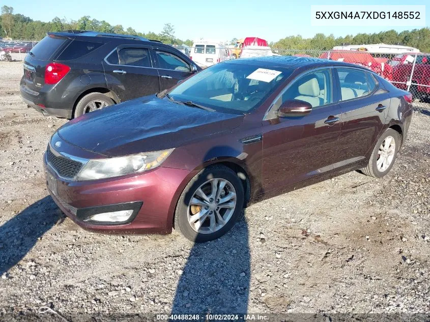 5XXGN4A7XDG148552 2013 Kia Optima Ex