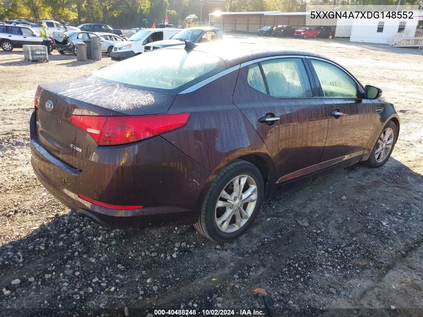 5XXGN4A7XDG148552 2013 Kia Optima Ex