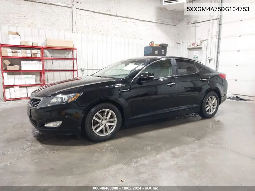 2013 Kia Optima Lx VIN: 5XXGM4A75DG104753 Lot: 40488808