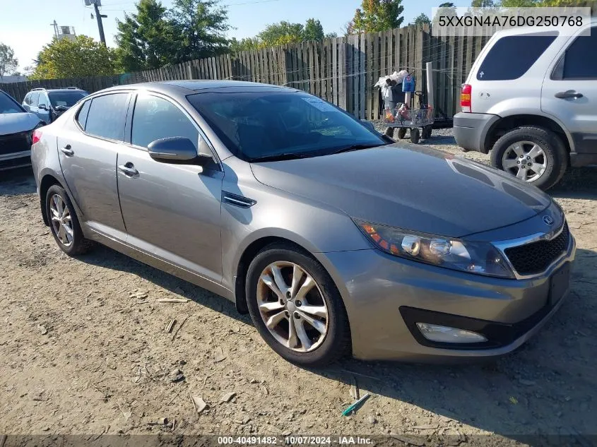 2013 Kia Optima Ex VIN: 5XXGN4A76DG250768 Lot: 40491482