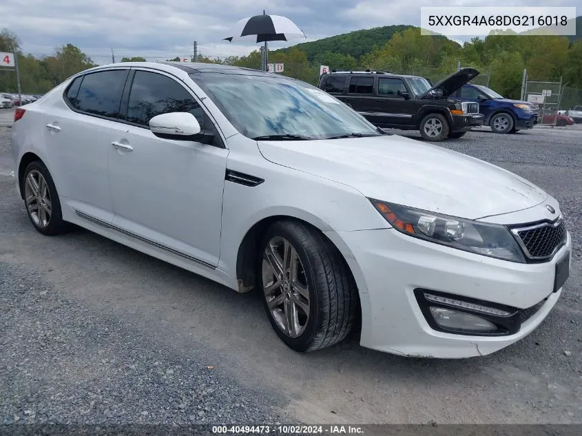 2013 Kia Optima Sx VIN: 5XXGR4A68DG216018 Lot: 40494473