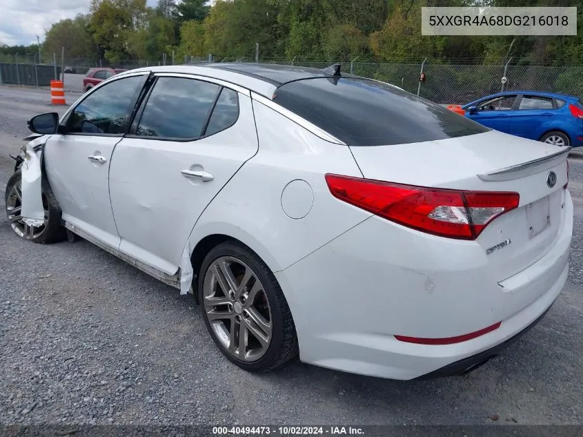 2013 Kia Optima Sx VIN: 5XXGR4A68DG216018 Lot: 40494473