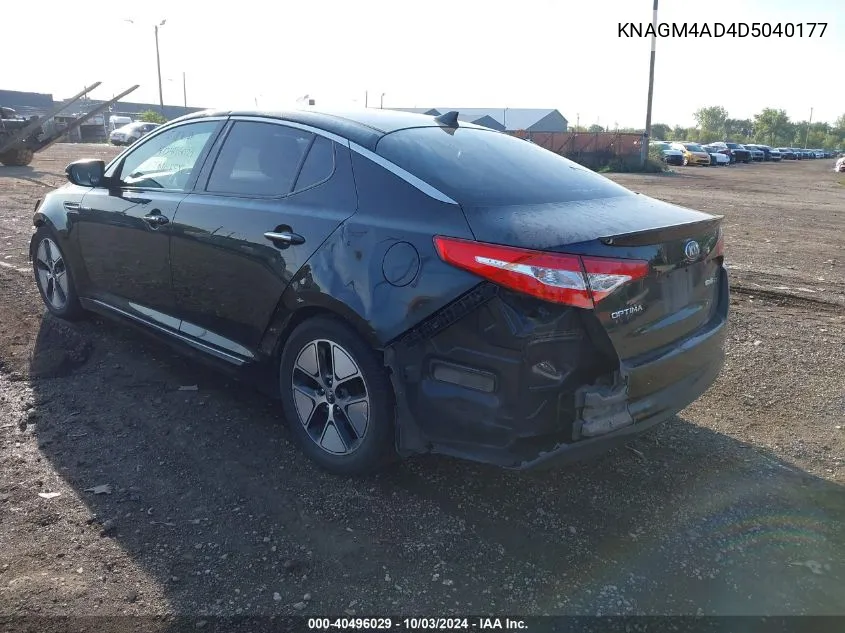 KNAGM4AD4D5040177 2013 Kia Optima Hybrid Ex