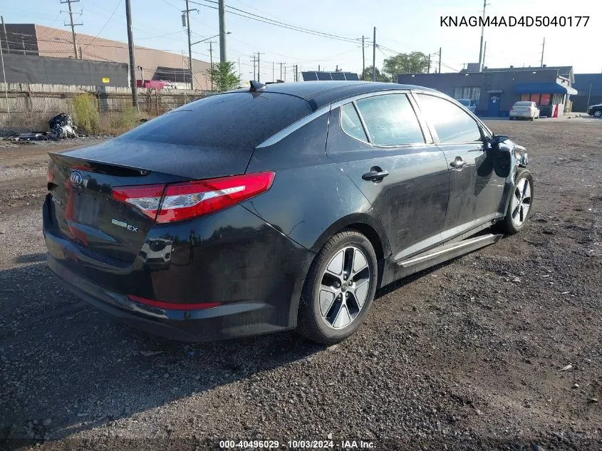 KNAGM4AD4D5040177 2013 Kia Optima Hybrid Ex