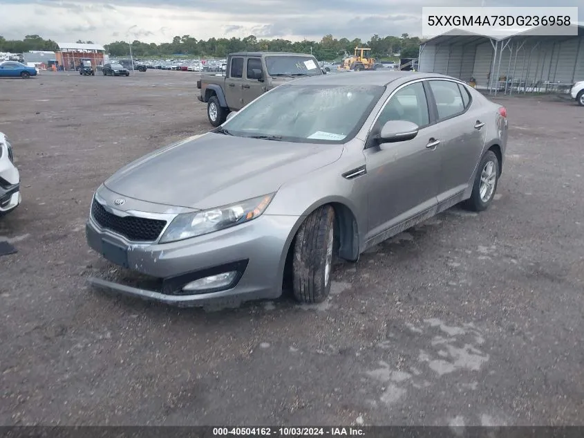 2013 Kia Optima Lx VIN: 5XXGM4A73DG236958 Lot: 40504162