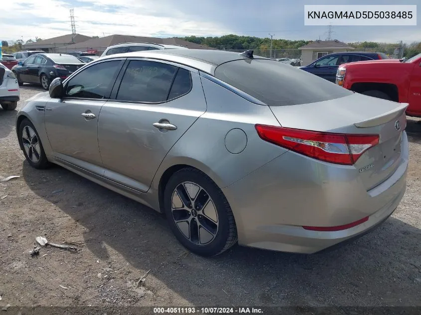 2013 Kia Optima Hybrid Ex VIN: KNAGM4AD5D5038485 Lot: 40511193