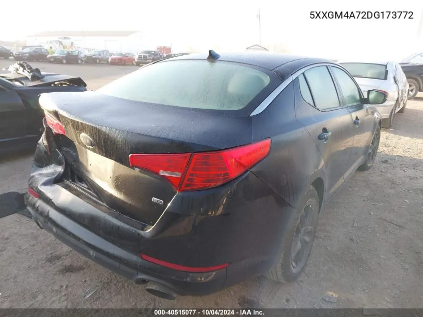 2013 Kia Optima Lx VIN: 5XXGM4A72DG173772 Lot: 40515077