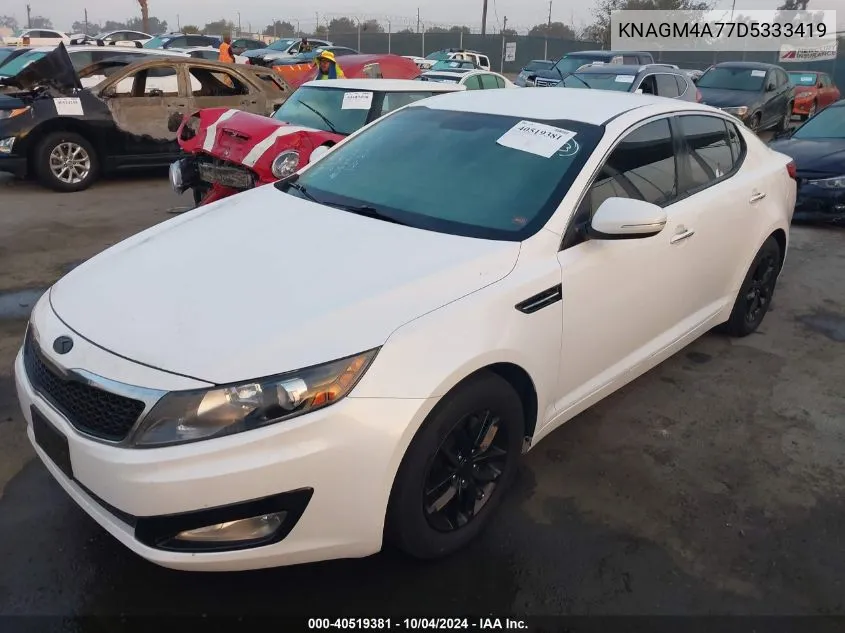 2013 Kia Optima Lx VIN: KNAGM4A77D5333419 Lot: 40519381