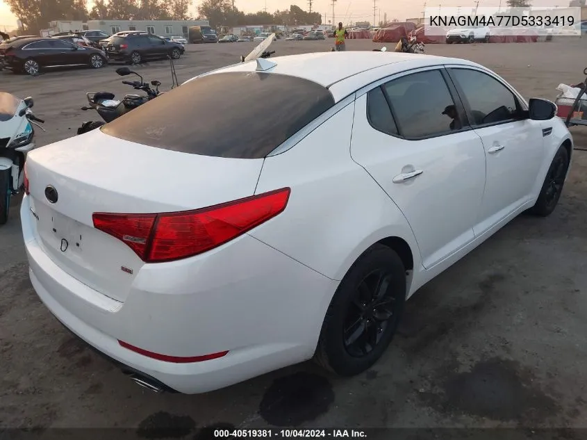 2013 Kia Optima Lx VIN: KNAGM4A77D5333419 Lot: 40519381