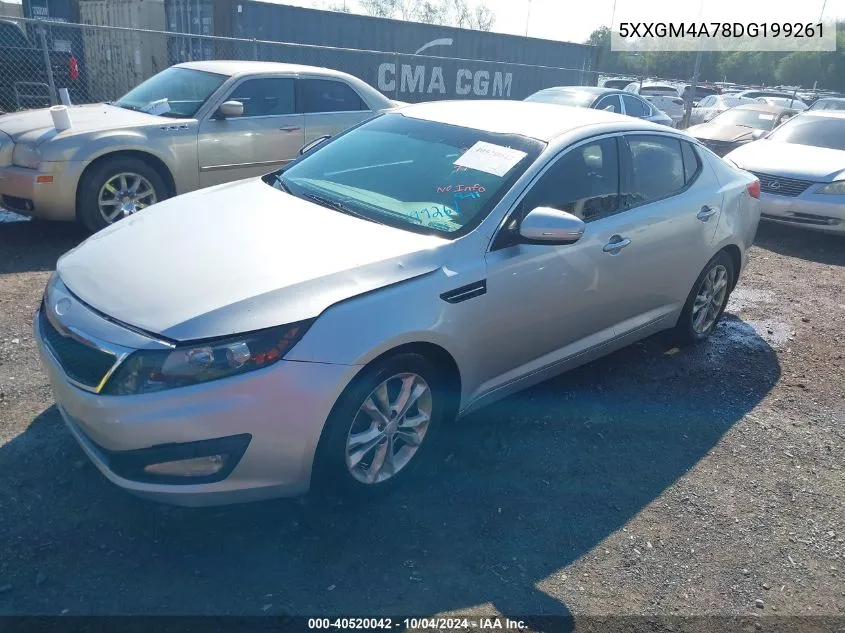 2013 Kia Optima Lx VIN: 5XXGM4A78DG199261 Lot: 40520042