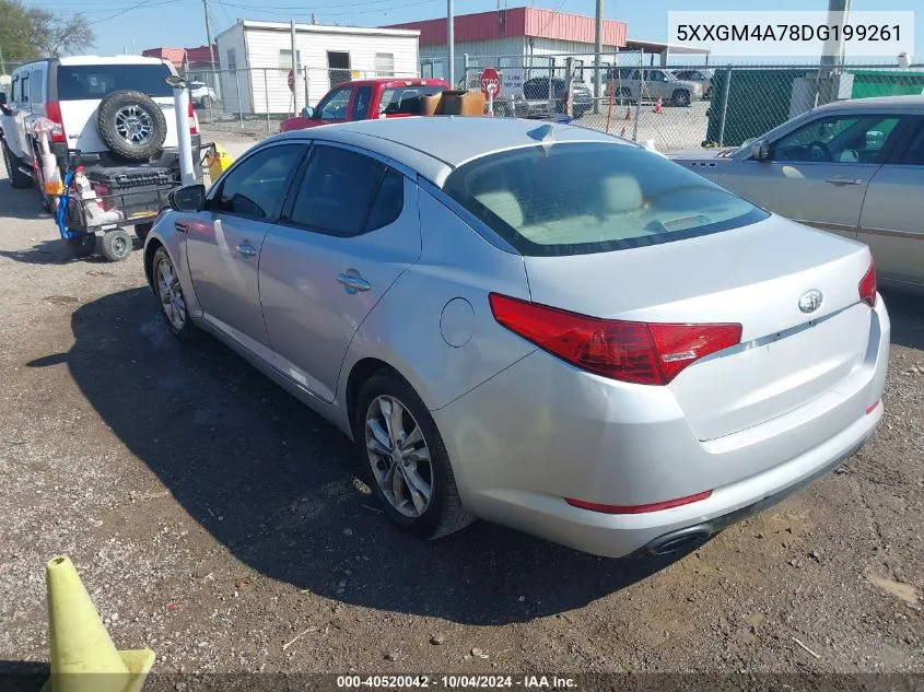 5XXGM4A78DG199261 2013 Kia Optima Lx