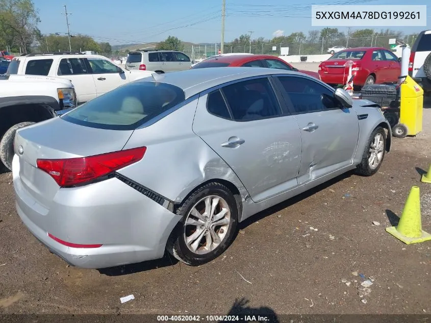 2013 Kia Optima Lx VIN: 5XXGM4A78DG199261 Lot: 40520042