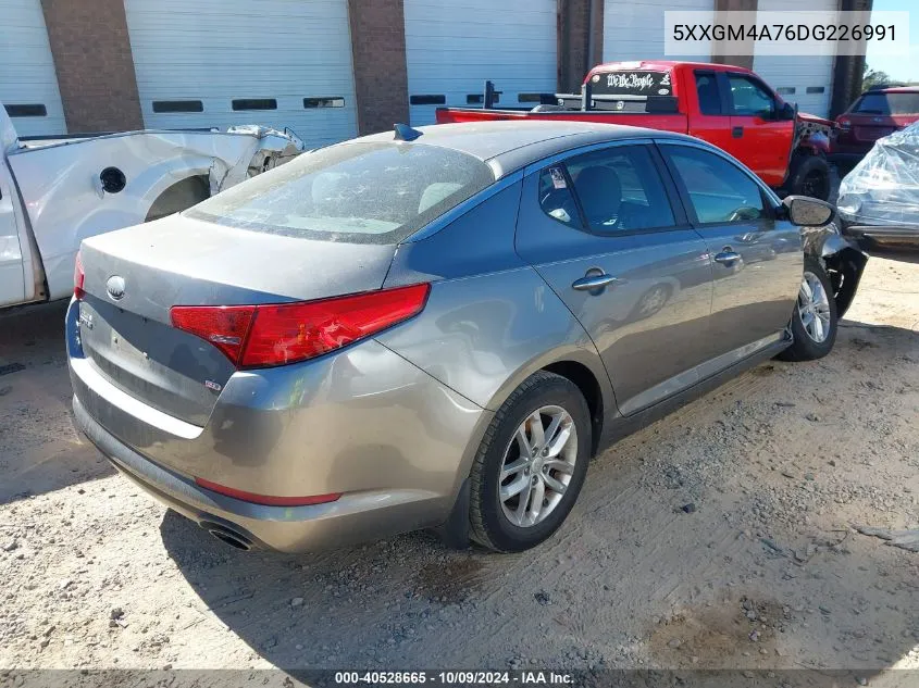 2013 Kia Optima Lx VIN: 5XXGM4A76DG226991 Lot: 40528665