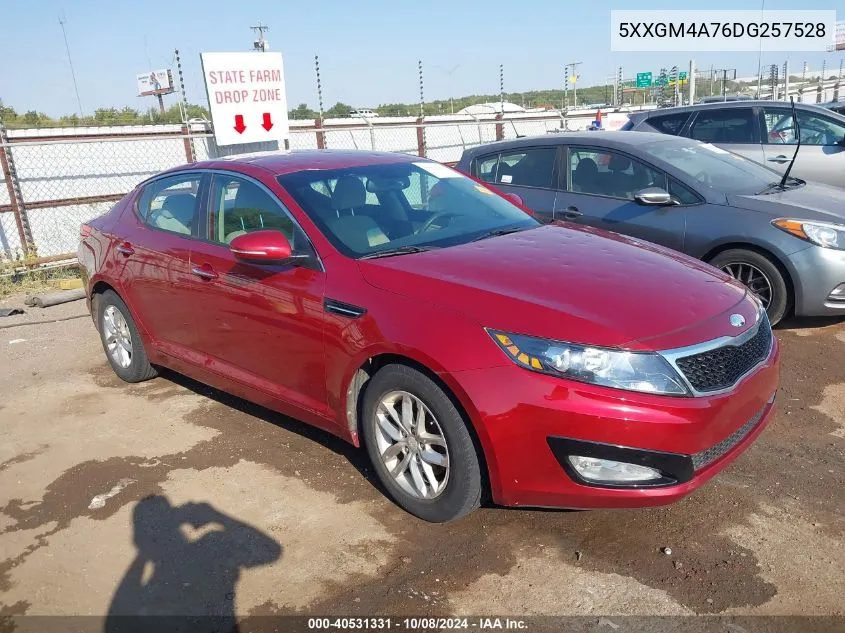 2013 Kia Optima Lx VIN: 5XXGM4A76DG257528 Lot: 40531331