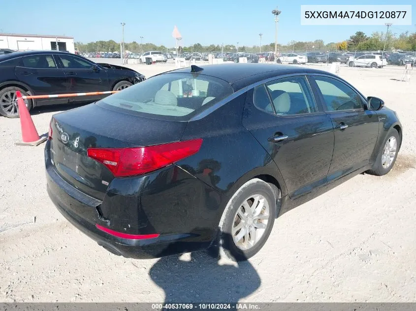 2013 Kia Optima Lx VIN: 5XXGM4A74DG120877 Lot: 40537069