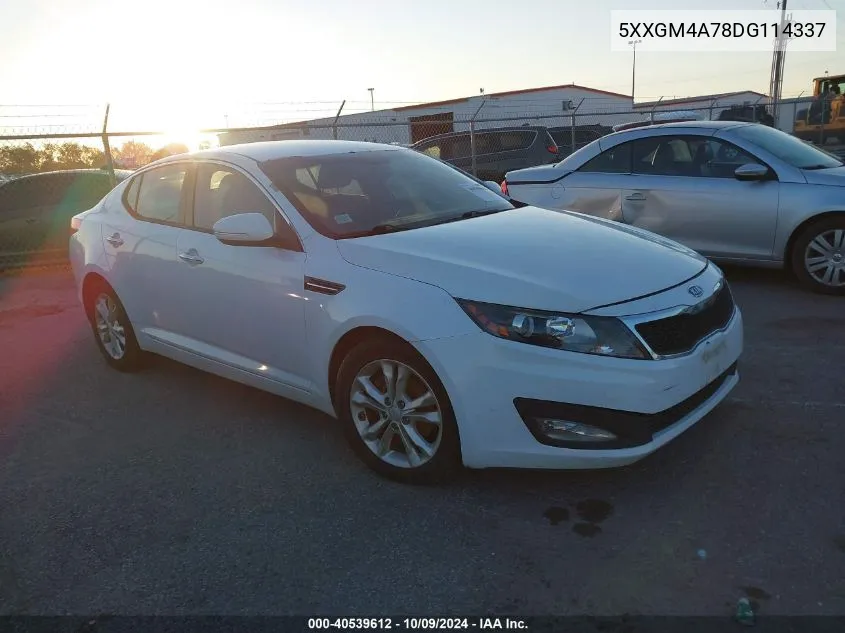 5XXGM4A78DG114337 2013 Kia Optima Lx