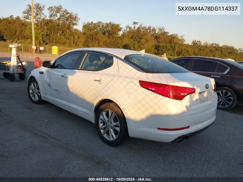 2013 Kia Optima Lx VIN: 5XXGM4A78DG114337 Lot: 40539612