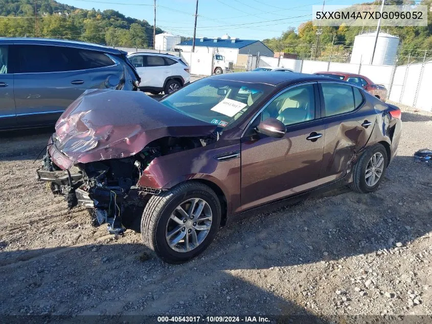 2013 Kia Optima Lx VIN: 5XXGM4A7XDG096052 Lot: 40543017