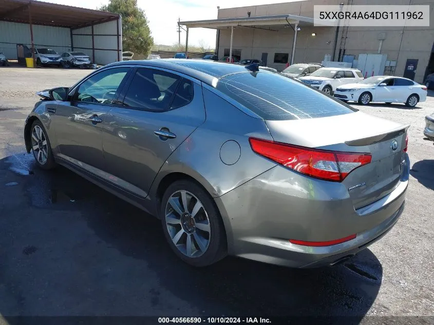 2013 Kia Optima Sx VIN: 5XXGR4A64DG111962 Lot: 40566590