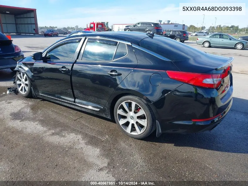 2013 Kia Optima Sx VIN: 5XXGR4A68DG093398 Lot: 40567851