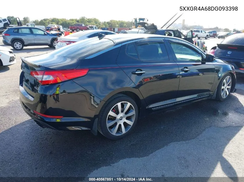 2013 Kia Optima Sx VIN: 5XXGR4A68DG093398 Lot: 40567851