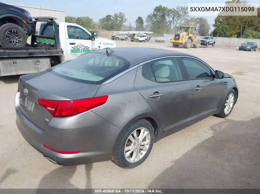 2013 Kia Optima Lx VIN: 5XXGM4A7XDG115098 Lot: 40568164