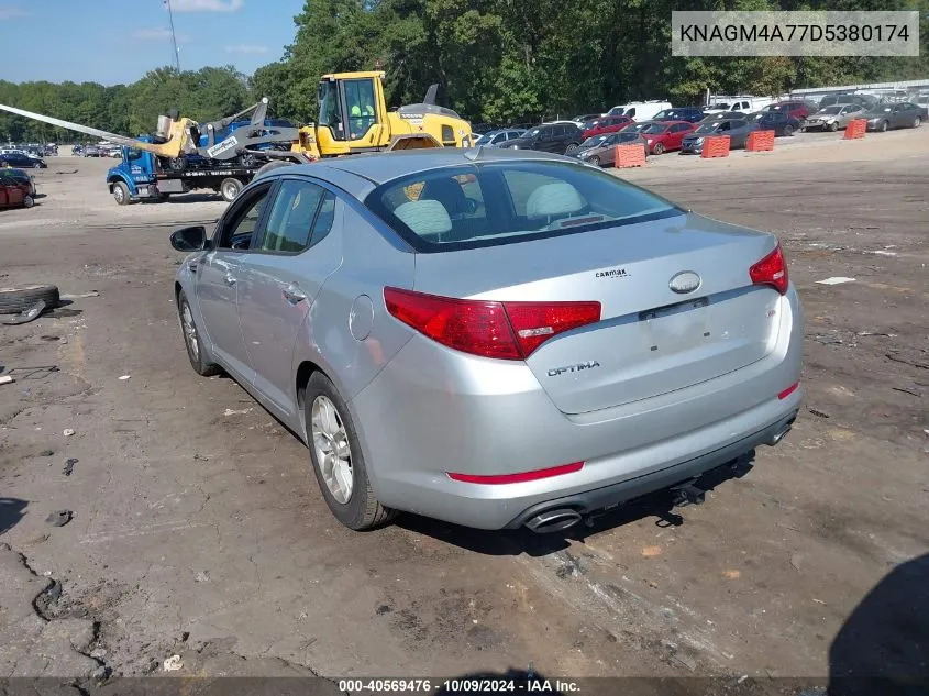 2013 Kia Optima Lx VIN: KNAGM4A77D5380174 Lot: 40569476