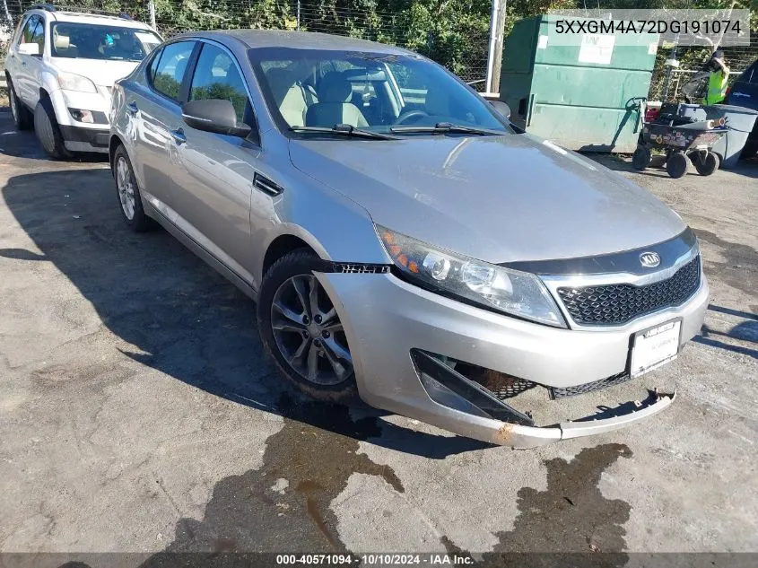 2013 Kia Optima Lx VIN: 5XXGM4A72DG191074 Lot: 40571094