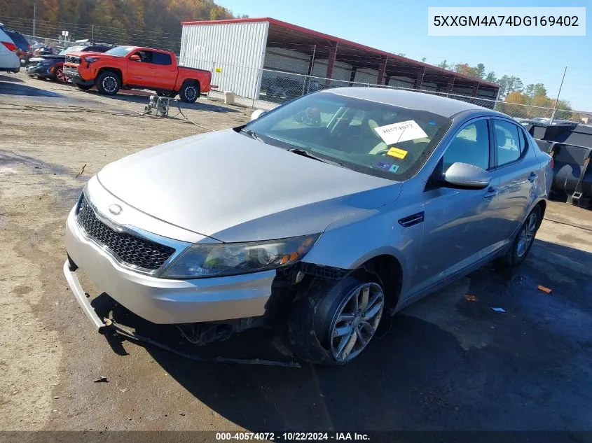 2013 Kia Optima Lx VIN: 5XXGM4A74DG169402 Lot: 40574072