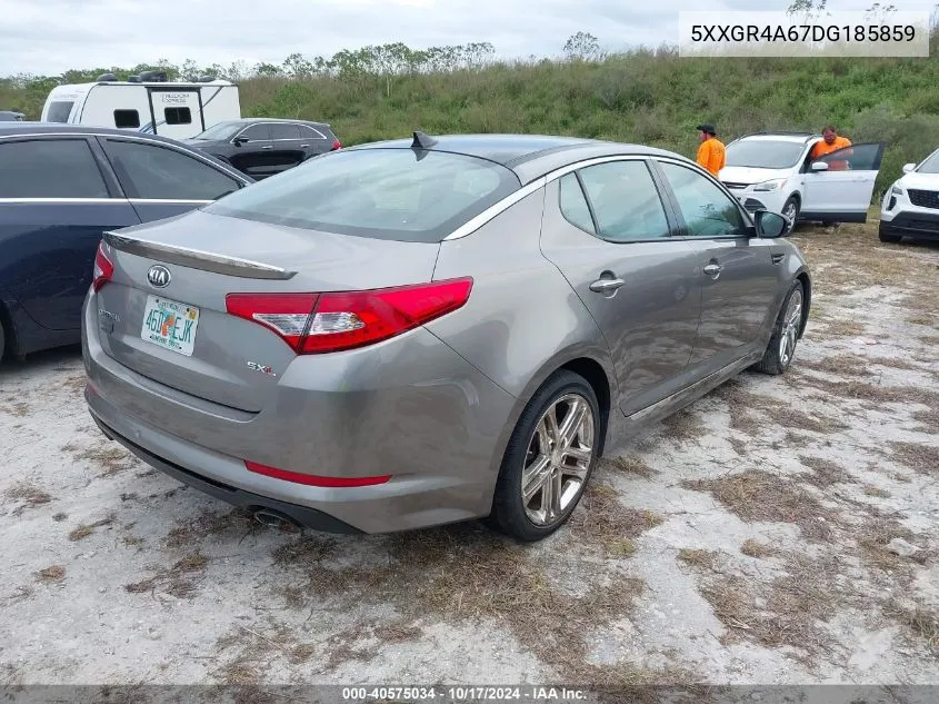 2013 Kia Optima Sx VIN: 5XXGR4A67DG185859 Lot: 40575034