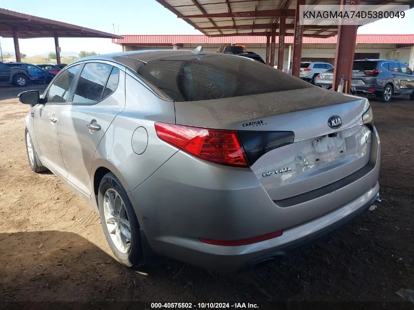 2013 Kia Optima Lx VIN: KNAGM4A74D5380049 Lot: 40575502