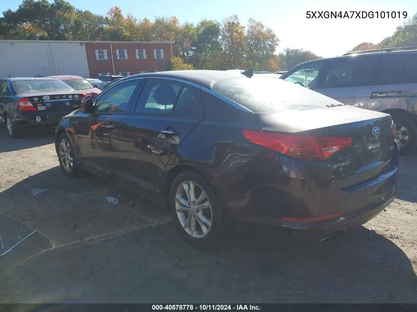 2013 Kia Optima Ex VIN: 5XXGN4A7XDG101019 Lot: 40578778