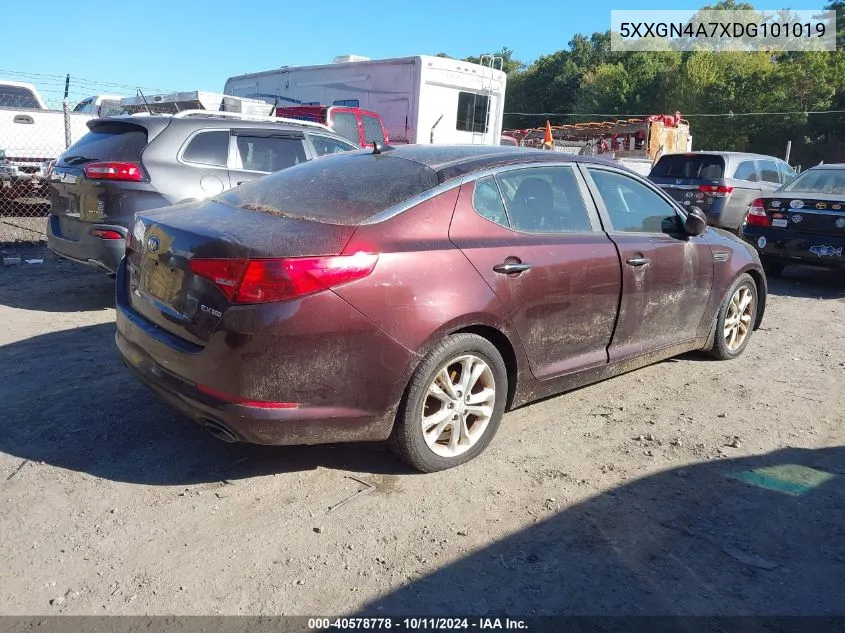 2013 Kia Optima Ex VIN: 5XXGN4A7XDG101019 Lot: 40578778