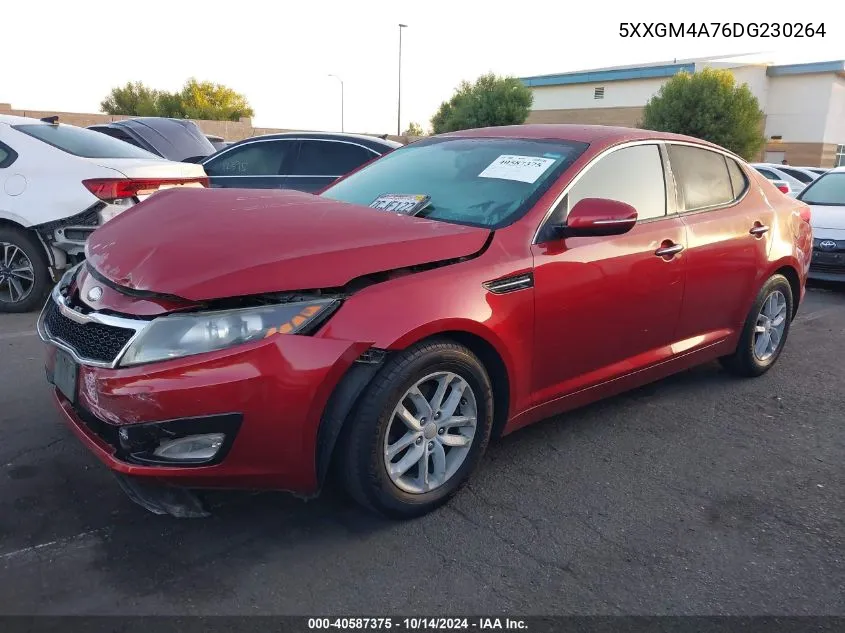 2013 Kia Optima Lx VIN: 5XXGM4A76DG230264 Lot: 40587375