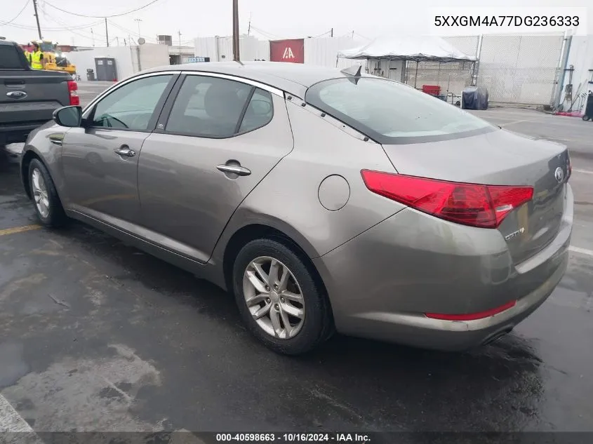 2013 Kia Optima Lx VIN: 5XXGM4A77DG236333 Lot: 40598663