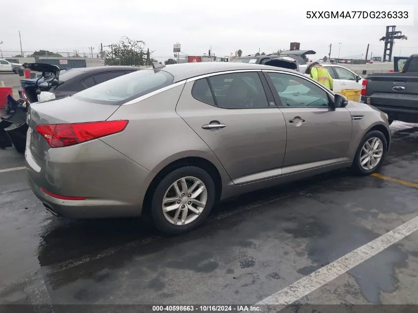 2013 Kia Optima Lx VIN: 5XXGM4A77DG236333 Lot: 40598663