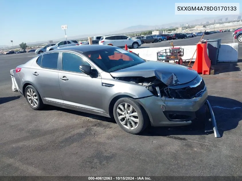 2013 Kia Optima Lx VIN: 5XXGM4A78DG170133 Lot: 40612063