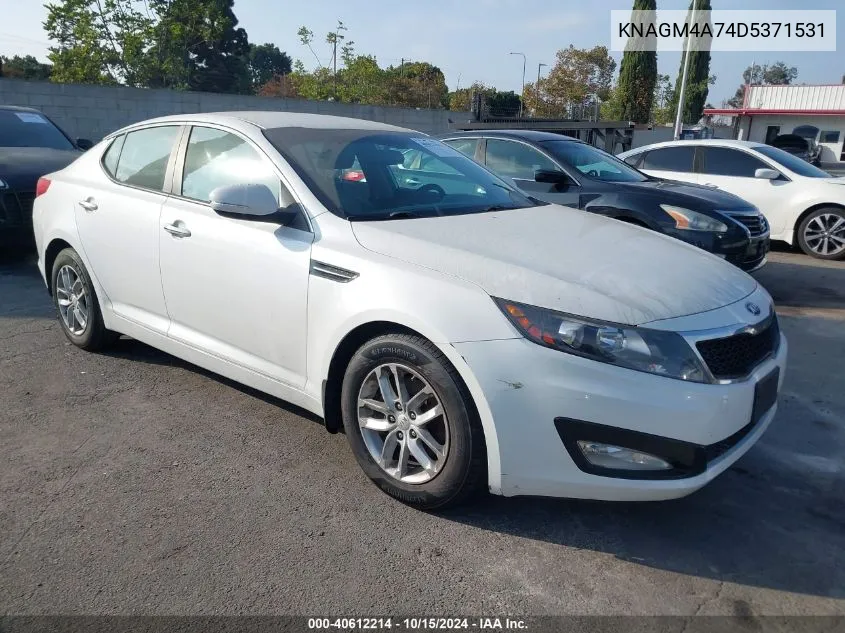 2013 Kia Optima Lx VIN: KNAGM4A74D5371531 Lot: 40612214