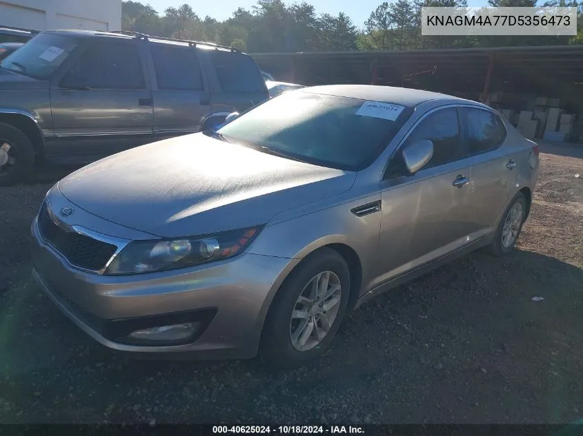 2013 Kia Optima Lx VIN: KNAGM4A77D5356473 Lot: 40625024