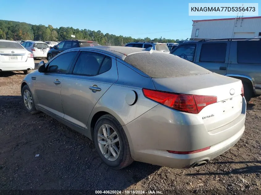 2013 Kia Optima Lx VIN: KNAGM4A77D5356473 Lot: 40625024