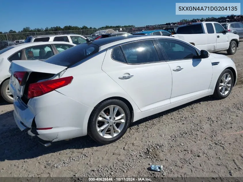 2013 Kia Optima Ex VIN: 5XXGN4A71DG204135 Lot: 40626546