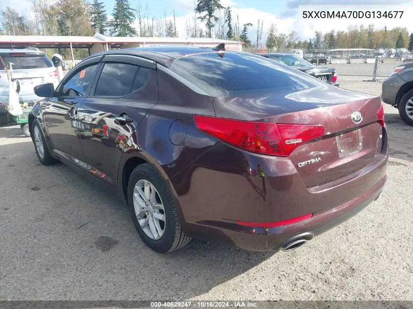 2013 Kia Optima Lx VIN: 5XXGM4A70DG134677 Lot: 40629247