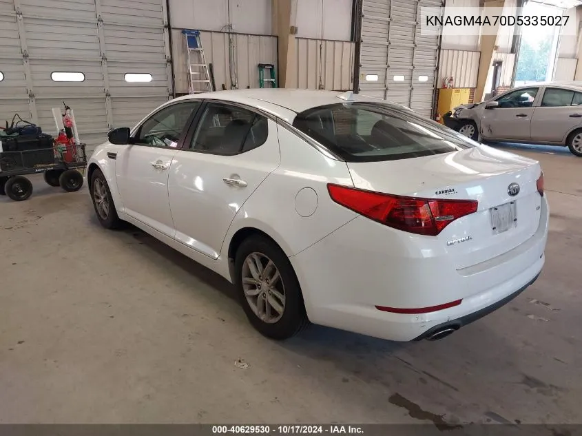 2013 Kia Optima Lx VIN: KNAGM4A70D5335027 Lot: 40629530