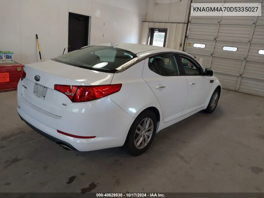 2013 Kia Optima Lx VIN: KNAGM4A70D5335027 Lot: 40629530