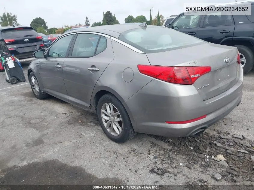 5XXGM4A72DG234652 2013 Kia Optima Lx