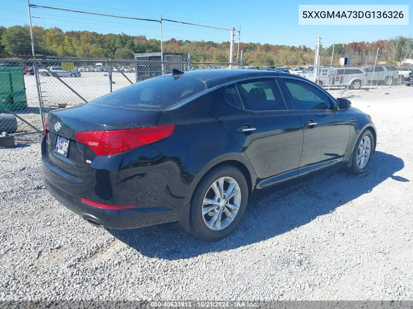 2013 Kia Optima Lx VIN: 5XXGM4A73DG136326 Lot: 40633913